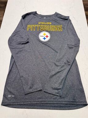 Pittsburgh Steelers NFL Licensed Men's Long Sleeve Dri Tek Performance Shirt